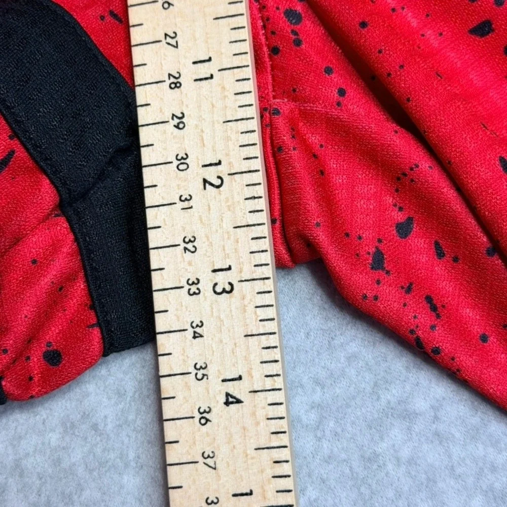 Li-Ning Badfive Mens Basketball Shorts Red Black Splatter Skeleton Rare Size M